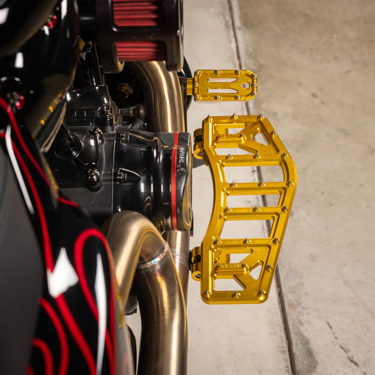 THRASHIN SUPPLY CO PEDAL BRAKE AGGRESSOR TOURING GOLD TSC-2221-5