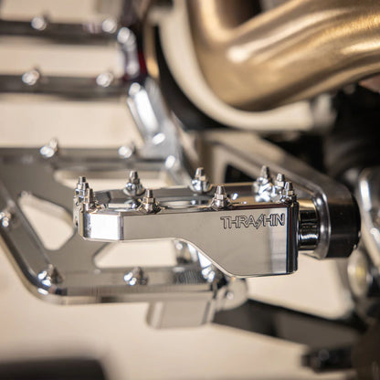 THRASHIN SUPPLY CO PEDAL BRAKE AGGRESSOR TOURING CHROME TSC-2221-3
