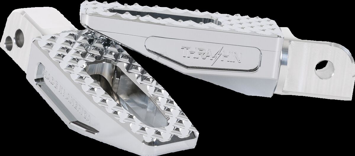 THRASHIN SUPPLY CO FOOTPEGS P-54 SLIM 1.375" REAR M8 SOFTAIL CHROME TSC-2021-3-SR