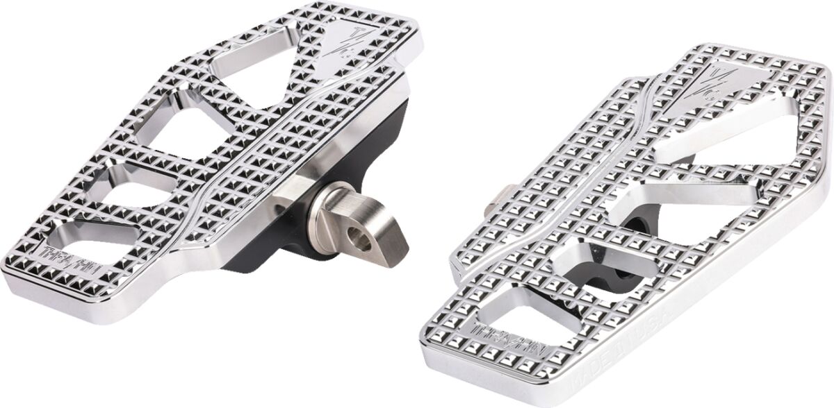THRASHIN SUPPLY CO FLOORBOARDS APEX MINI DYNA FXR SPORTSTER CHROME TSC-2217-3-D