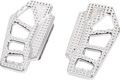 THRASHIN SUPPLY CO FLOORBOARDS APEX MINI PASSENGER BAGGER CHROME TSC-2217-3-BR