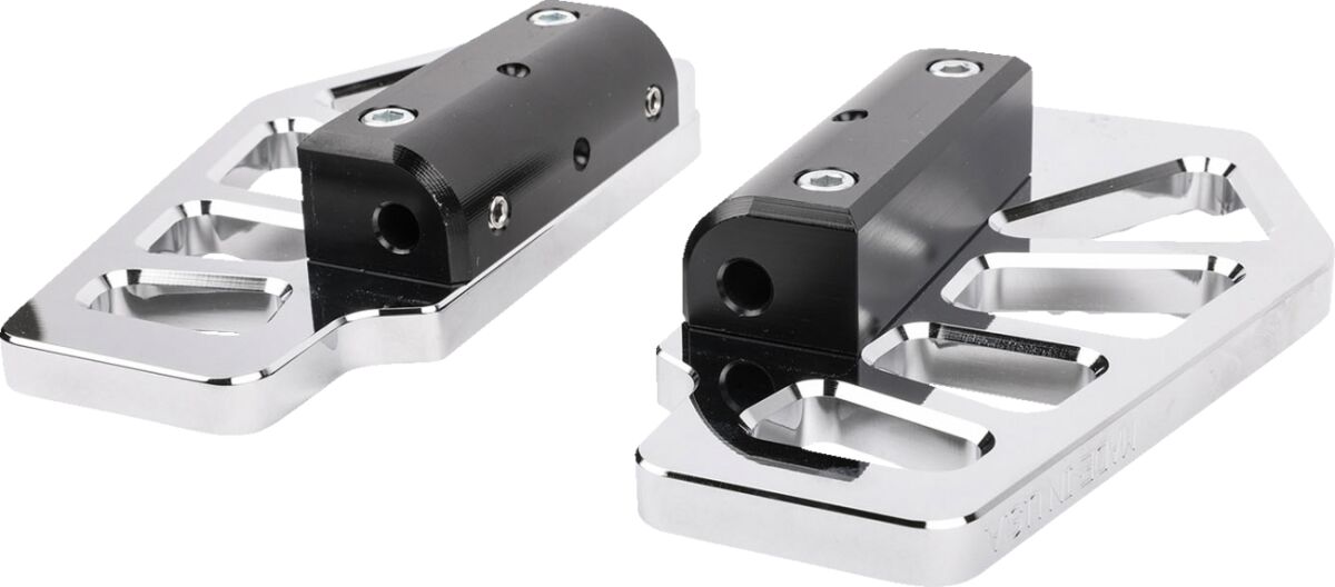 THRASHIN SUPPLY CO FLOORBOARDS APEX MINI PASSENGER BAGGER CHROME TSC-2217-3-BR