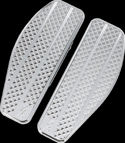 THRASHIN SUPPLY CO Mini Floorboards - Passenger - Chrome TSC-2205-3