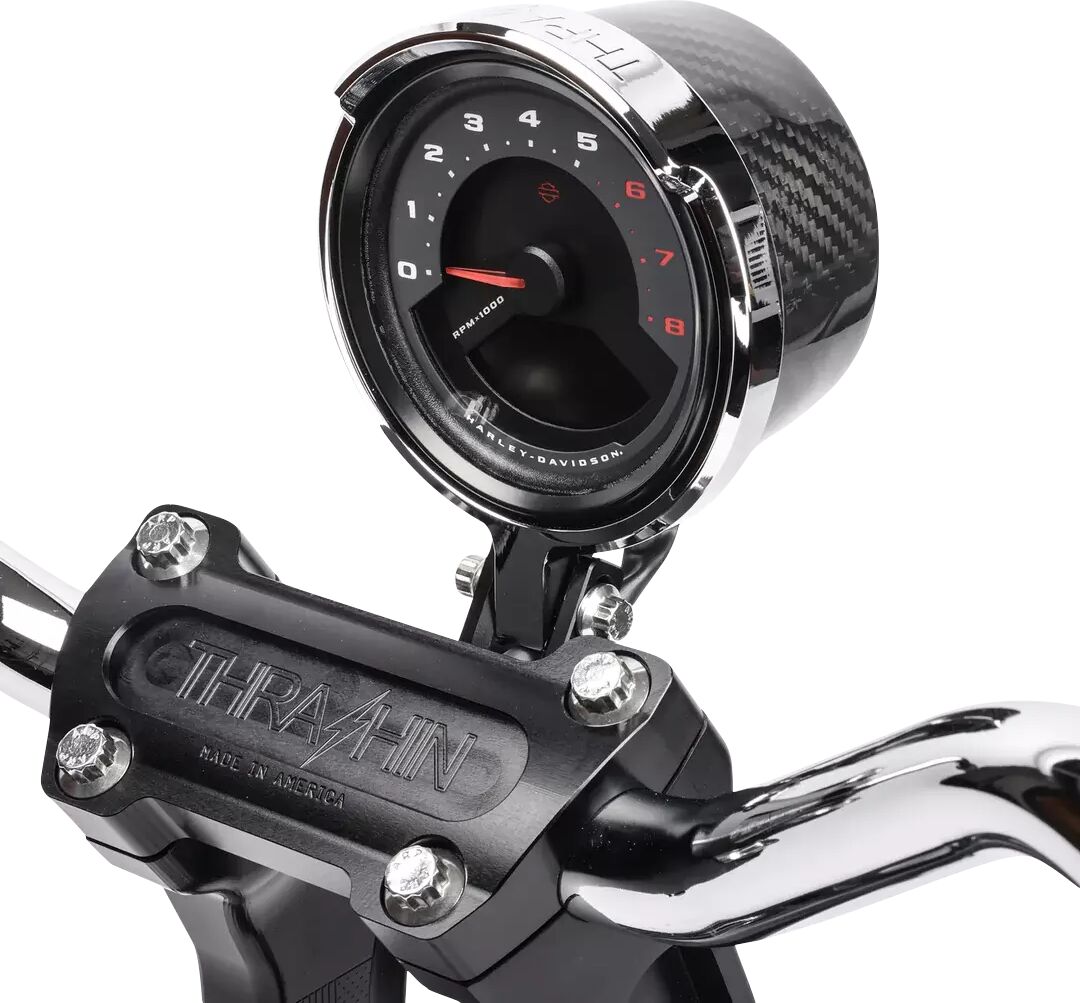 THRASHIN SUPPLY CO Gauge Relocation Kit - Chrome TSC-2710-3