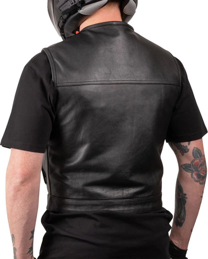 THRASHIN SUPPLY CO VEST ENCINAL SHORTY LEATHER XL TMJ-17-11