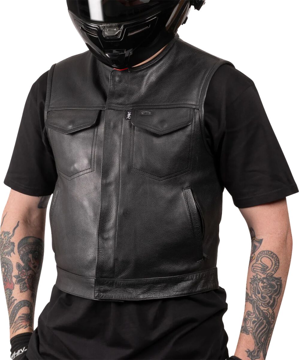 THRASHIN SUPPLY CO VEST ENCINAL SHORTY LEATHER XL TMJ-17-11