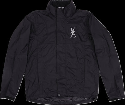 THRASHIN SUPPLY CO JACKET MISSION WATERPROOF RAIN BLACK XL TMJ-15-11