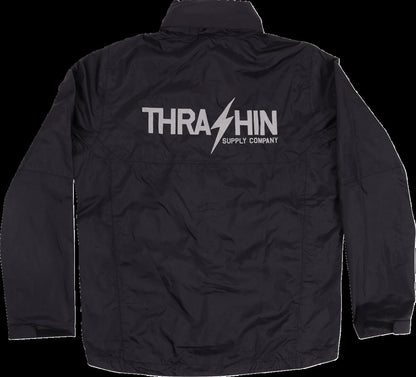 THRASHIN SUPPLY CO JACKET MISSION WATERPROOF RAIN BLACK 2X TMJ-15-12