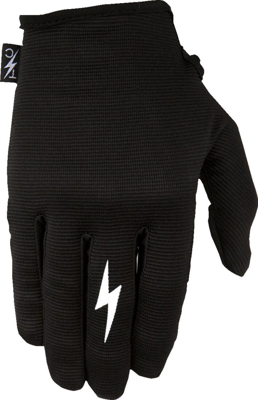 THRASHIN SUPPLY CO GLOVES STEALTH LEATHER PALM BLACK MEDIUM SLG-01-009