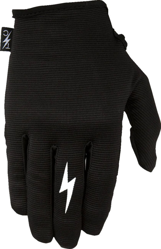 THRASHIN SUPPLY CO GLOVES STEALTH LEATHER PALM BLACK MEDIUM SLG-01-009