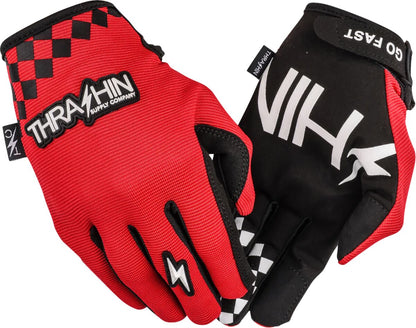 THRASHIN SUPPLY CO GLOVE GO FAST STEALTH RED 2XL SV1-18-12