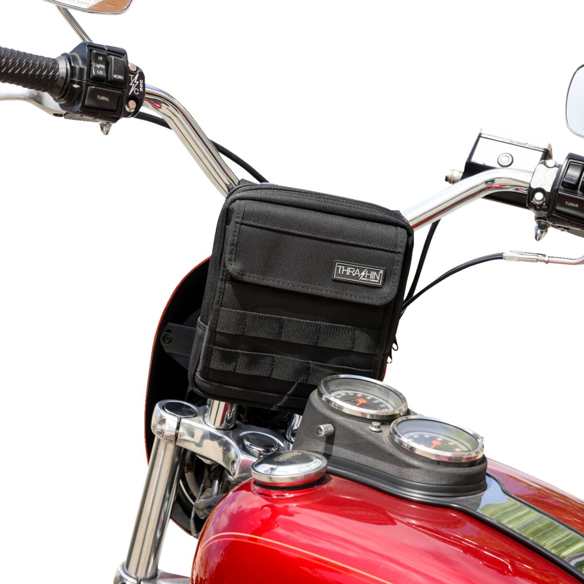 THRASHIN SUPPLY CO BAG HANDLEBAR SLIM BLACK THB-0020