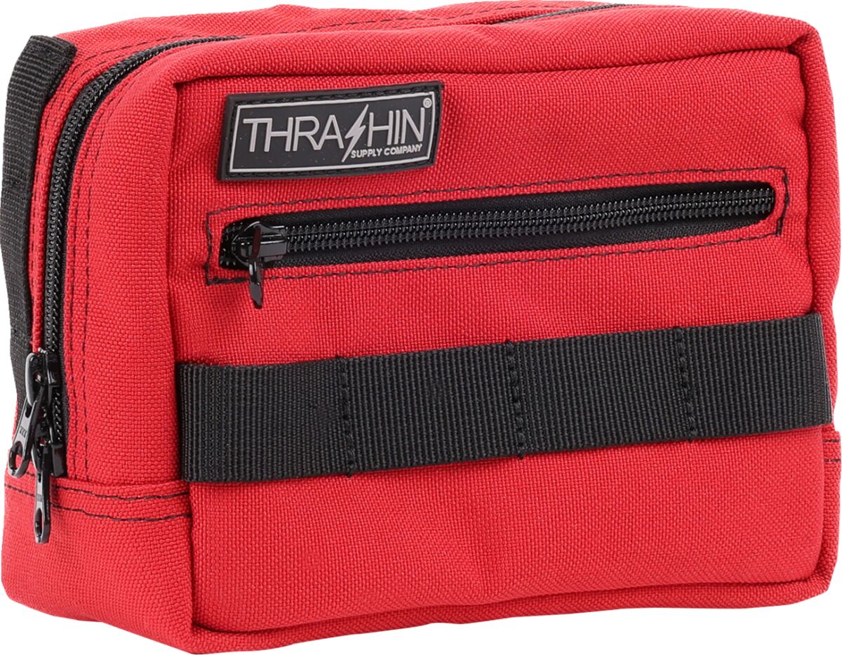 THRASHIN SUPPLY CO BAG HANDLEBAR TSC RED THB-0015