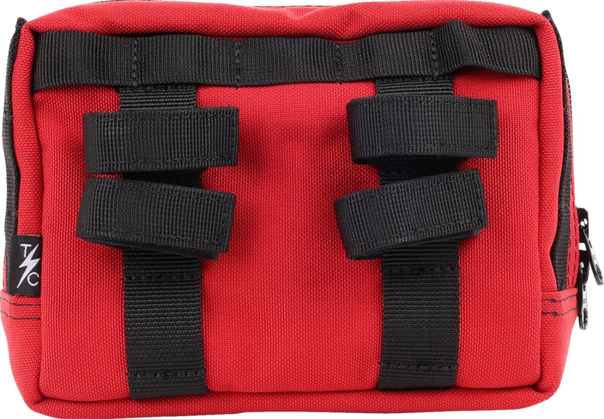 THRASHIN SUPPLY CO BAG HANDLEBAR TSC RED THB-0015