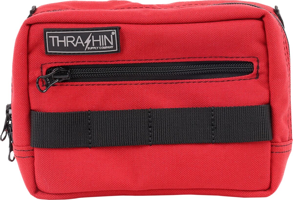 THRASHIN SUPPLY CO BAG HANDLEBAR TSC RED THB-0015