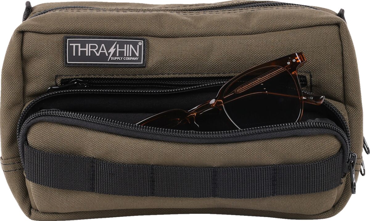 THRASHIN SUPPLY CO BAG HANDLEBAR TSC PLUS GREEN THB-0010