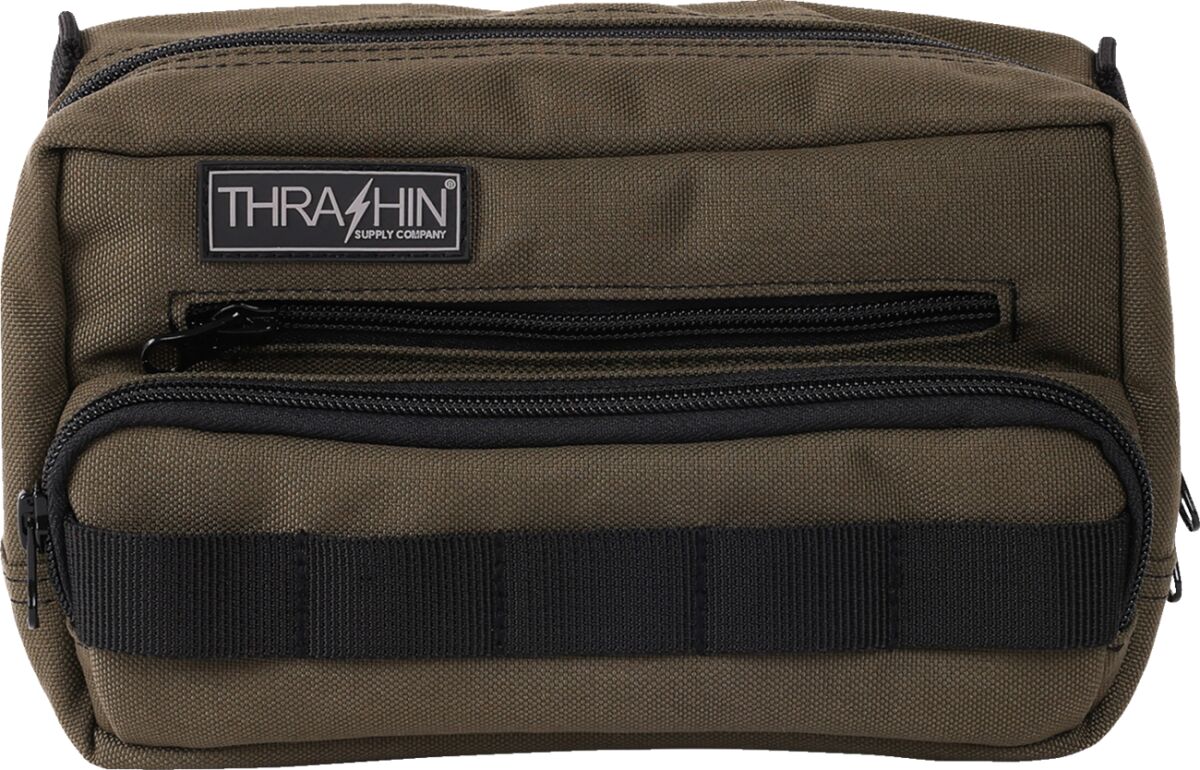 THRASHIN SUPPLY CO BAG HANDLEBAR TSC PLUS GREEN THB-0010