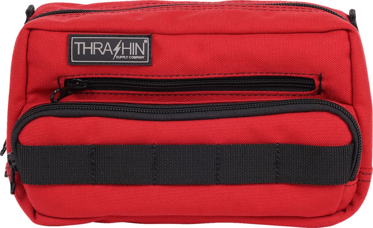 THRASHIN SUPPLY CO BAG HANDLEBAR TSC PLUS RED THB-0017
