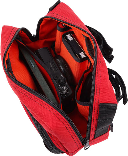 THRASHIN SUPPLY CO BAG HANDLEBAR TSC PLUS RED THB-0017