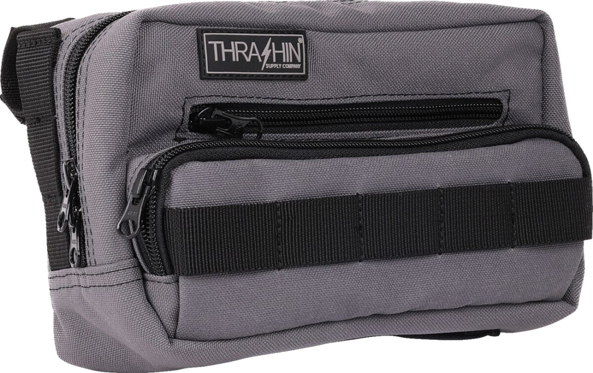 THRASHIN SUPPLY CO BAG HANDLEBAR TSC PLUS GRAY THB-0018