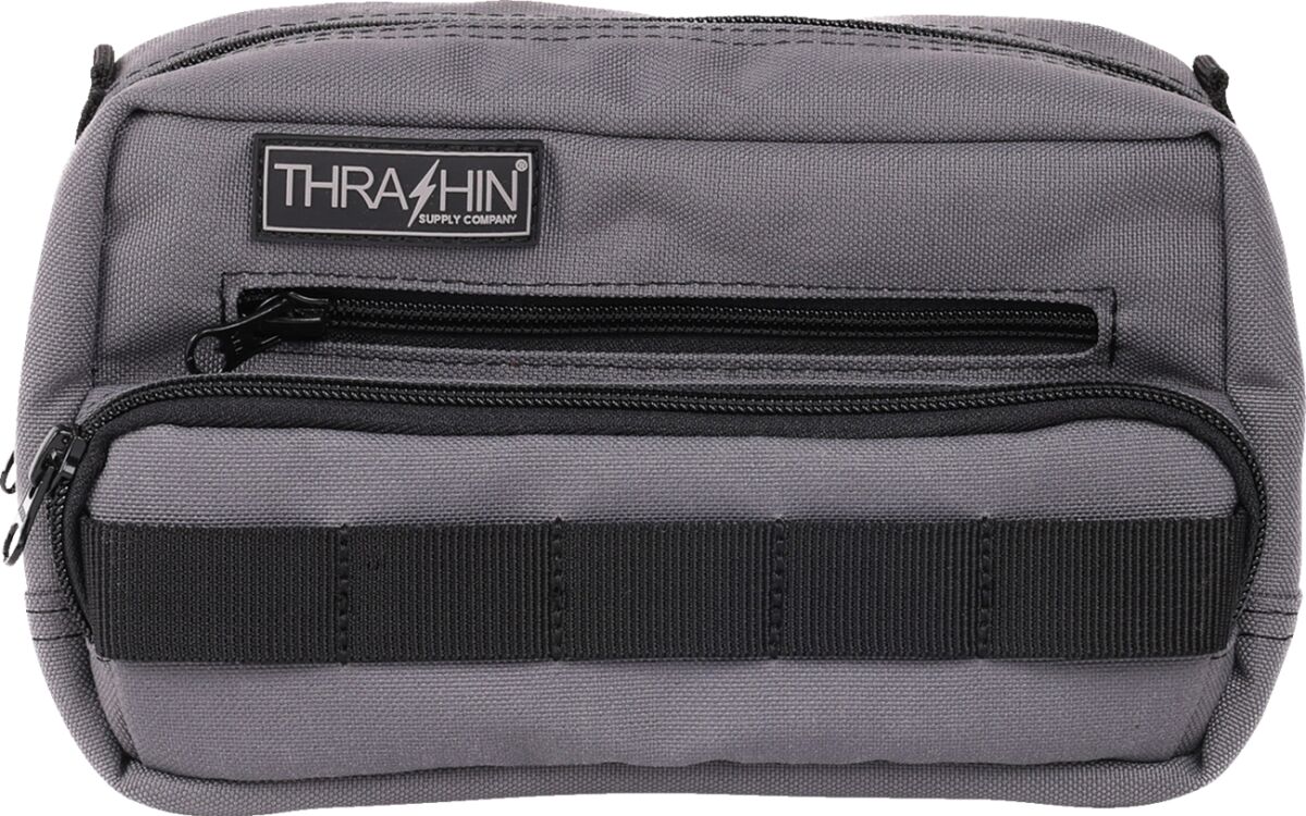 THRASHIN SUPPLY CO BAG HANDLEBAR TSC PLUS GRAY THB-0018
