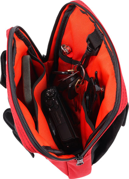 THRASHIN SUPPLY CO BAG HANDLEBAR TSC SLIM RED THB-0034