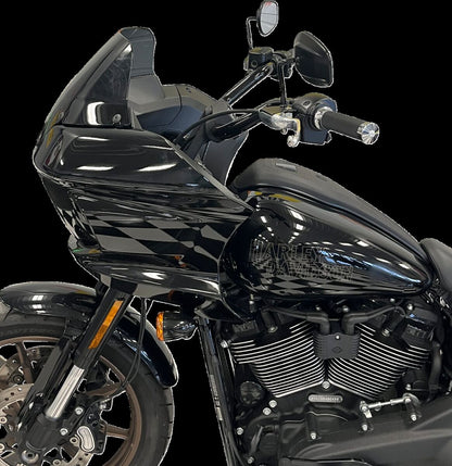 FAT BAGGERS INC H-BAR RND TOP BLK 1.25" 8" FXLR,S,ST 903008-B