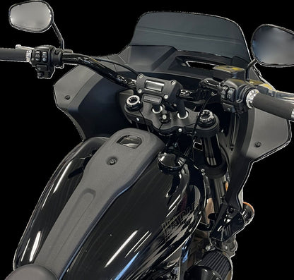 FAT BAGGERS INC H-BAR RND TOP BLK 1.25" 8" FXLR,S,ST 903008-B