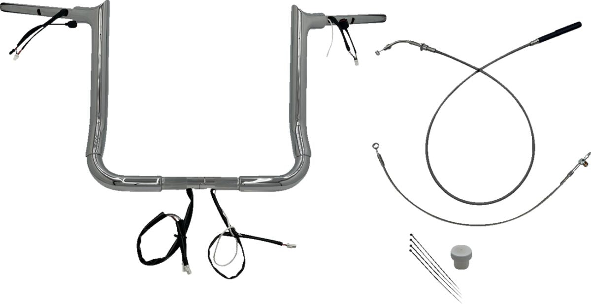 FAT BAGGERS INC HANDLEBAR KIT 14" FLHX/SE 23-24 1.5 POINTED TOP CHROME 849014