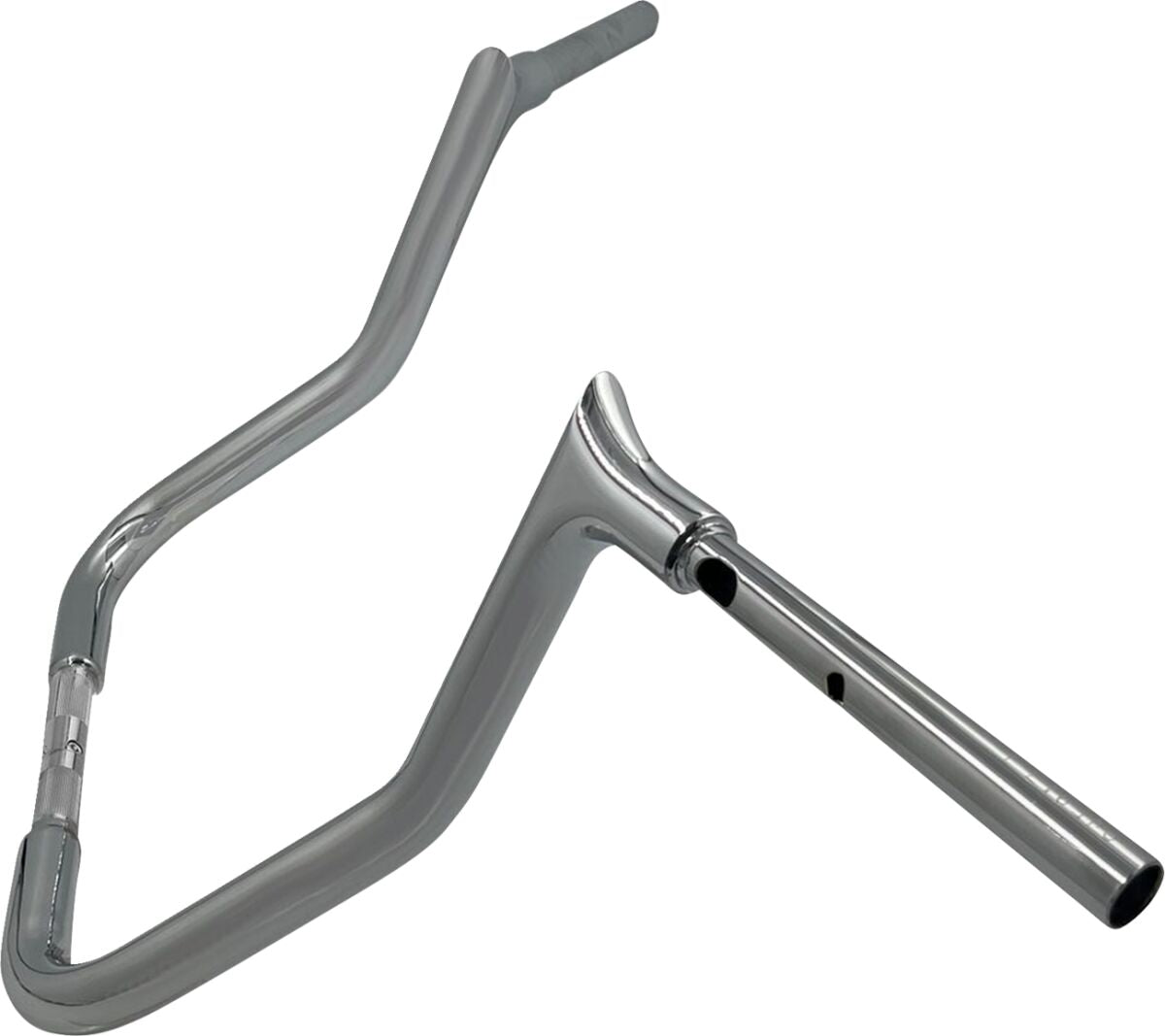 FAT BAGGERS INC EZ Install Reduced Reach Pointed Top Handlebar - 1-1/4" x 13" - Chrome 945013