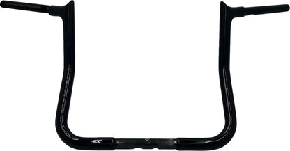FAT BAGGERS INC EZ Install Reduced Reach Pointed Top Handlebar - 1-1/4" x 13" - Black 945013-B