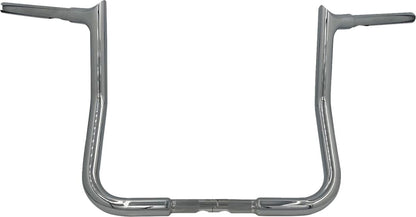 FAT BAGGERS INC EZ Install Reduced Reach Pointed Top Handlebar - 1-1/4" x 13" - Chrome 905013