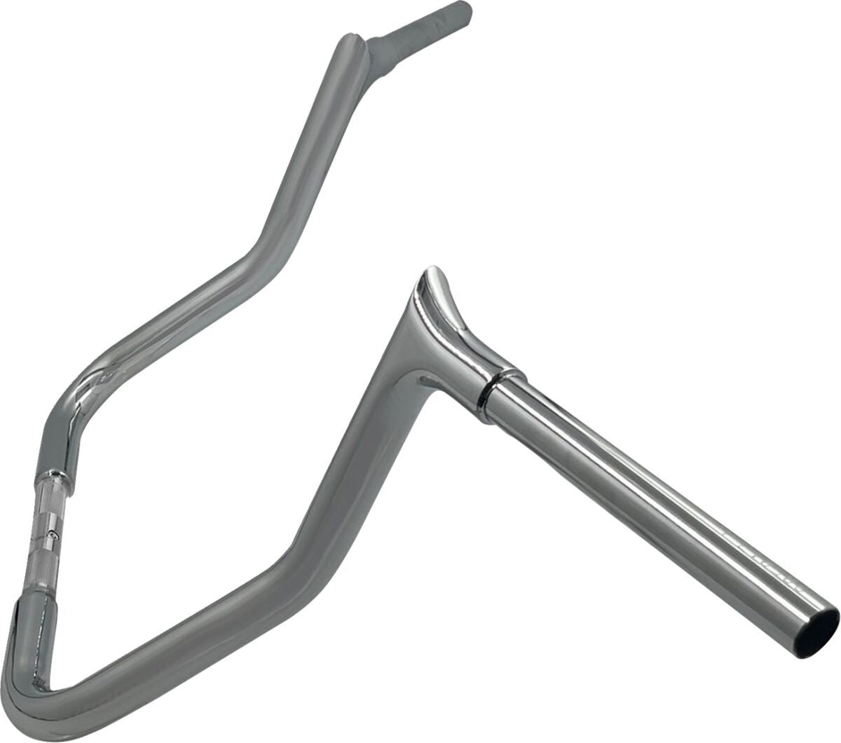 FAT BAGGERS INC EZ Install Reduced Reach Pointed Top Handlebar - 1-1/4" x 13" - Chrome 905013