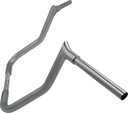 FAT BAGGERS INC EZ Install Reduced Reach Pointed Top Handlebar - 1-1/4" x 13" - Chrome 905013