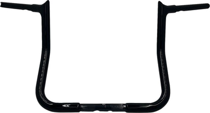 FAT BAGGERS INC EZ Install Reduced Reach Pointed Top Handlebar - 1-1/4" x 13" - Black 905013-B