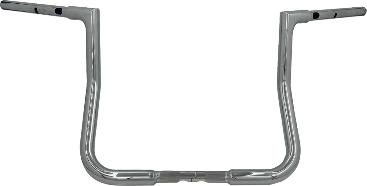 FAT BAGGERS INC EZ Install Reduced Reach Flat Top Handlebar - 1-1/4" x 13" - Chrome 745013