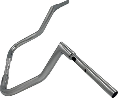 FAT BAGGERS INC EZ Install Reduced Reach Flat Top Handlebar - 1-1/4" x 13" - Chrome 745013