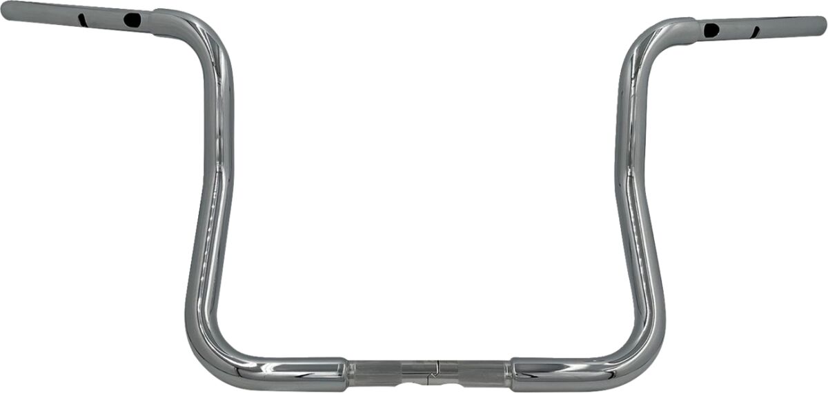 FAT BAGGERS INC EZ Install Reduced Reach Round Top Handlebar - 1-1/4" x 13" - Chrome 943013