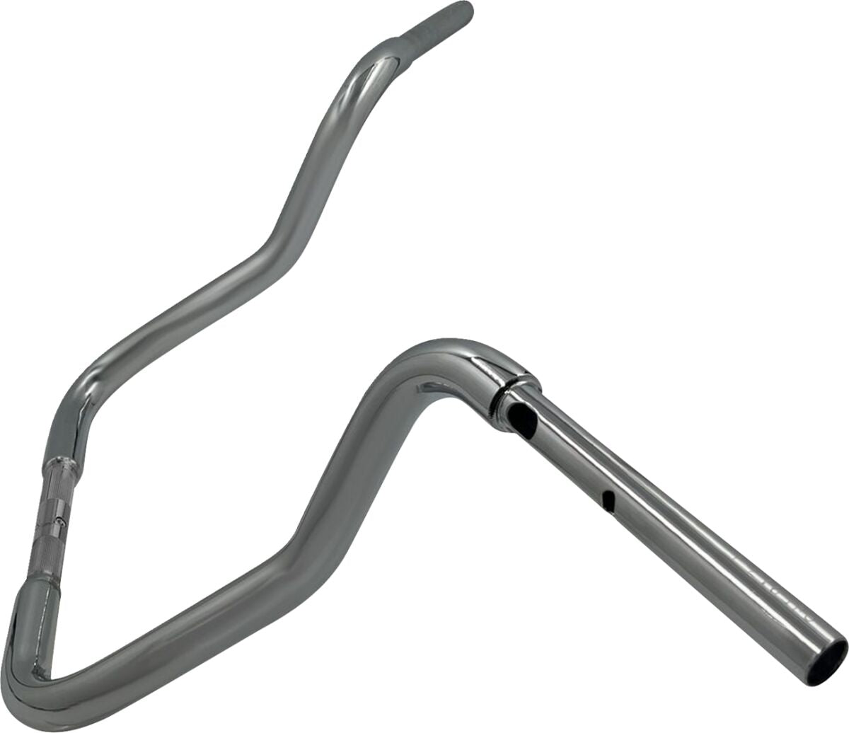 FAT BAGGERS INC EZ Install Reduced Reach Round Top Handlebar - 1-1/4" x 13" - Chrome 943013