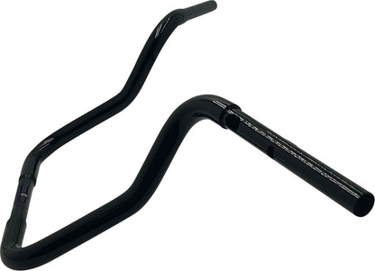 FAT BAGGERS INC EZ Install Reduced Reach Round Top Handlebar - 1-1/4" x 13" - Black 943013-B