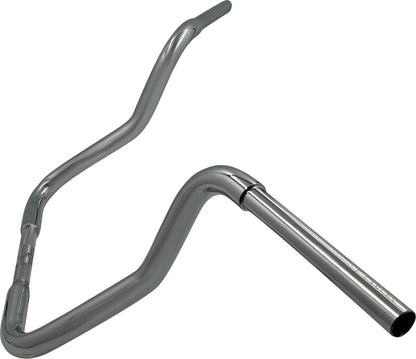 FAT BAGGERS INC EZ Install Reduced Reach Round Top Handlebar - 1-1/4" x 13" - Chrome 903013