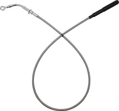 FAT BAGGERS INC EZ Install Upper Clutch Cable - FLH/FLT - Stock - Braided Stainless Steel 118000-C
