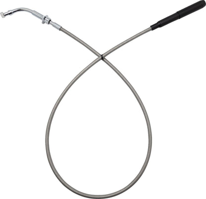 FAT BAGGERS INC EZ Install Upper Clutch Cable - FLHX/FLTR - Stock - Braided Stainless Steel 108000-C