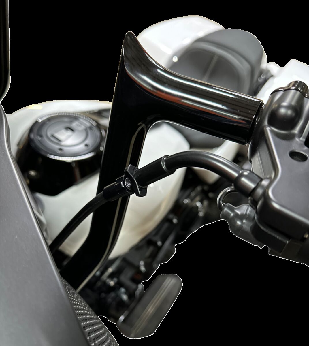 FAT BAGGERS INC EZ INSTALL UPPER CLTCH CBL STK FLHX,SE - FLTR,SE BLACK 108000-B