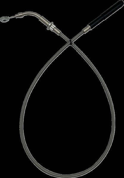 FAT BAGGERS INC EZ INSTALL UPPER CLTCH CBL +4" FLTR FLHX MODELS 21-23 BRAID 118004