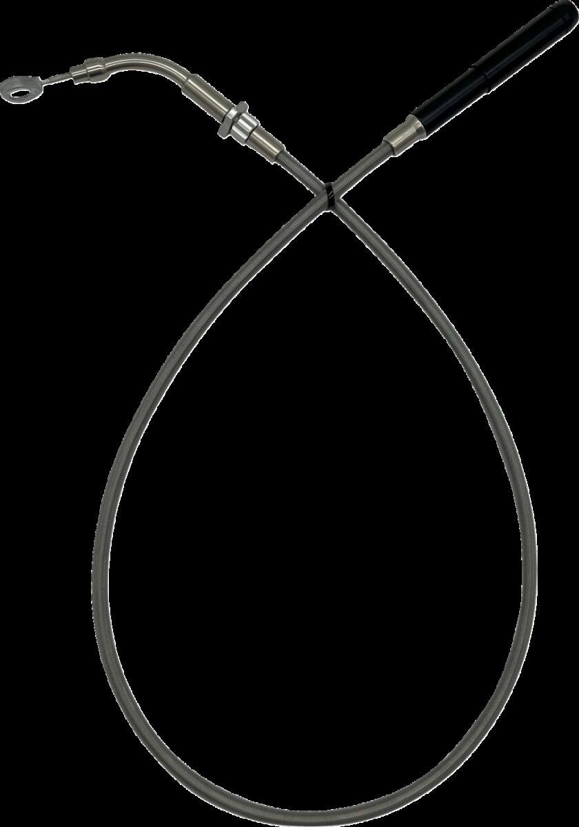 FAT BAGGERS INC EZ INSTALL UPPER CLTCH CBL +6" FLTR FLHX MODELS 21-23 BRAID 118006