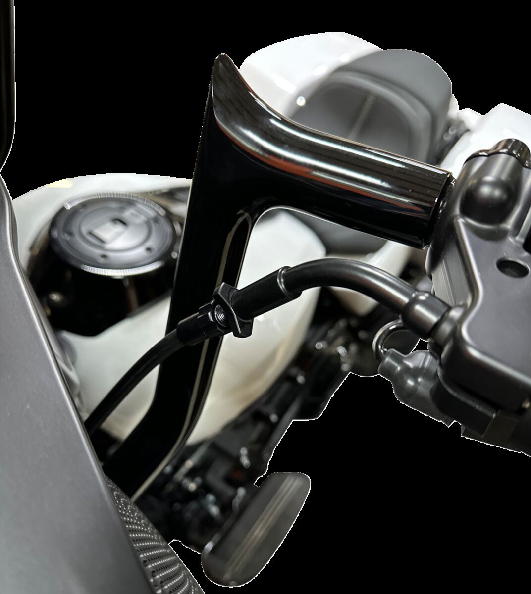 FAT BAGGERS INC EZ INSTALL UPPER CLTCH CBL +6" FLTR FLHX MODELS 21-23 BLACK 118006-B