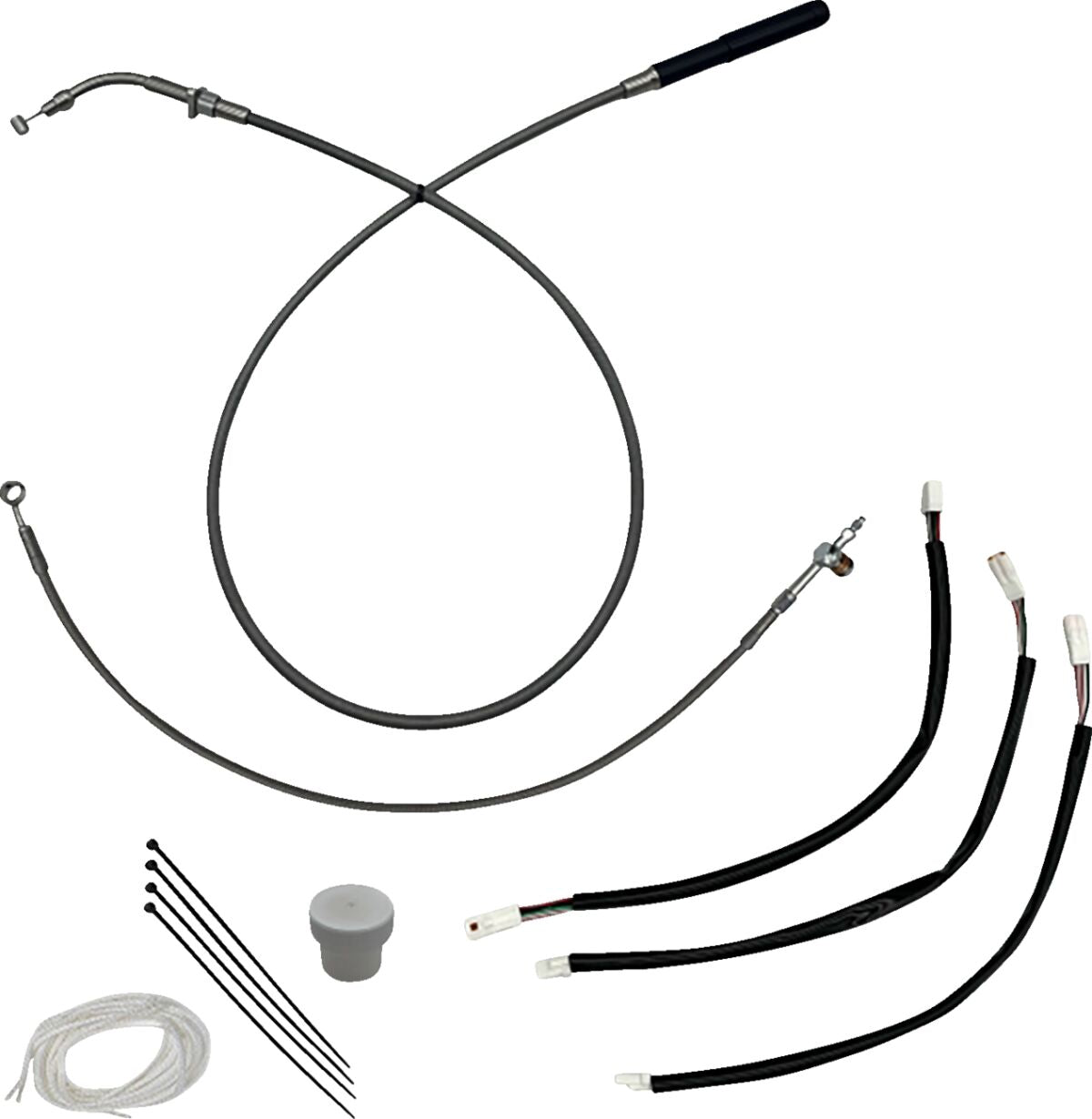 FAT BAGGERS INC INSTALL KIT FLHX/SE 23-24 BRAIDED FOR 11" BAR 149011