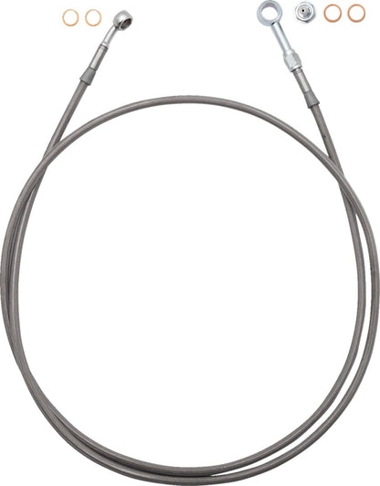 FAT BAGGERS INC EZ Install Brake Line - 64" - Stainless Steel Braid 100064