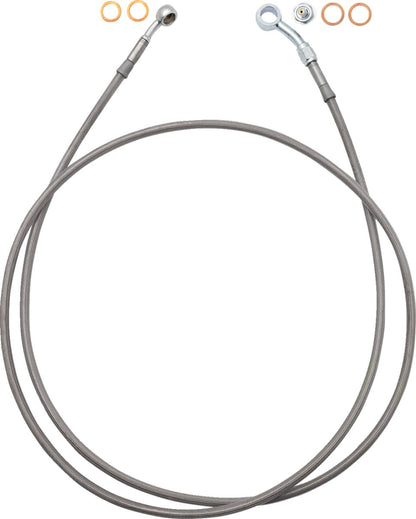 FAT BAGGERS INC EZ Install Brake Line - 63" - Stainless Steel Braid 110063